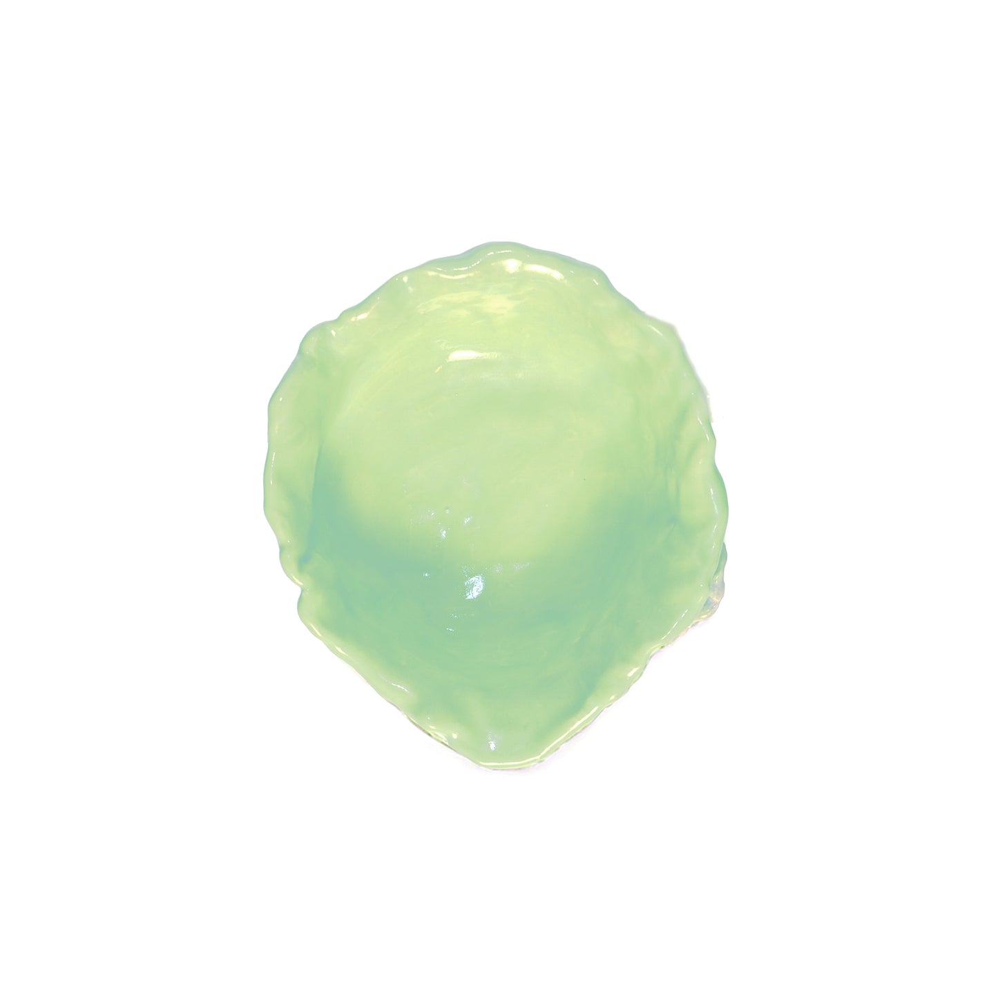 Moocha Handmade Chawan top view in green