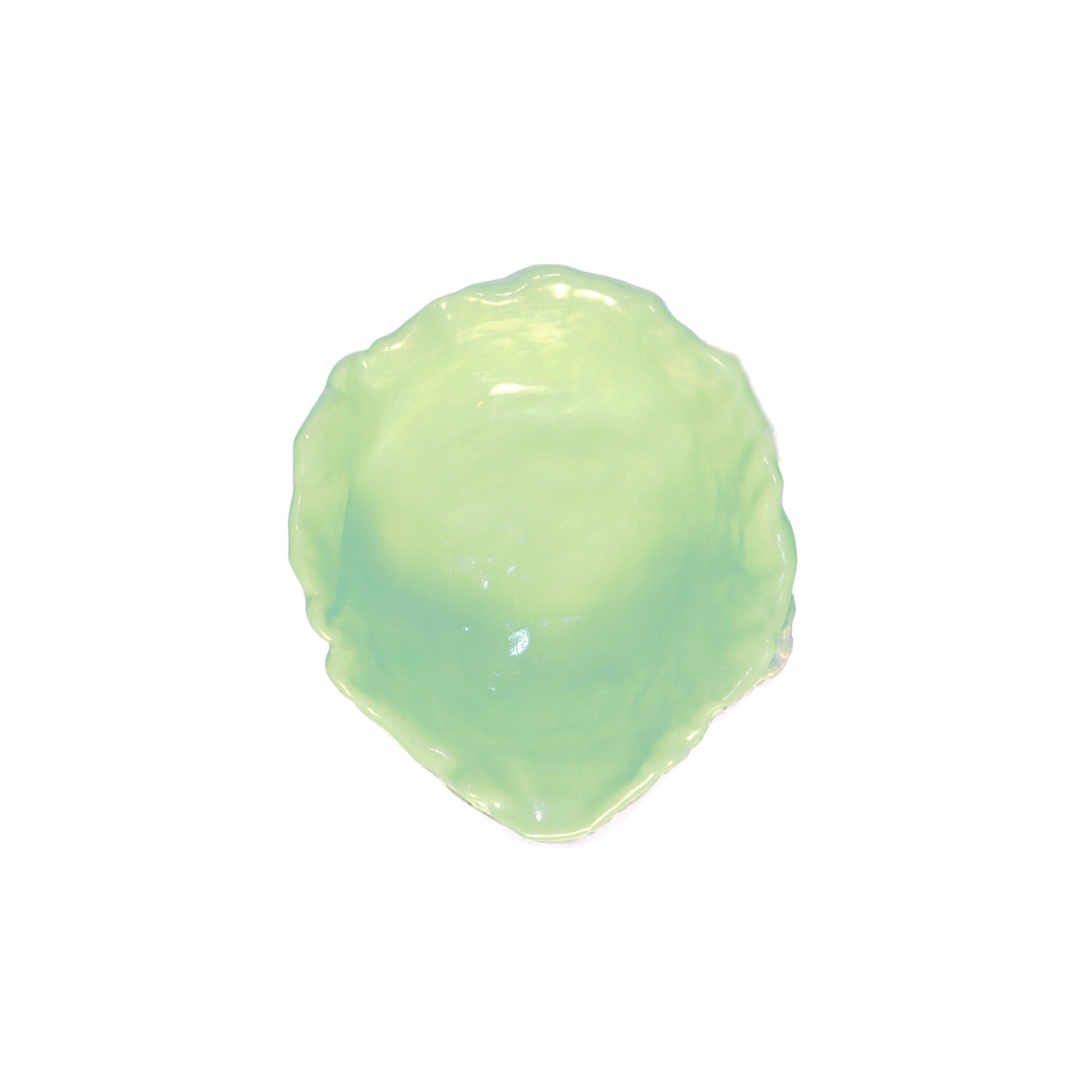 Moocha Handmade Chawan top view in green